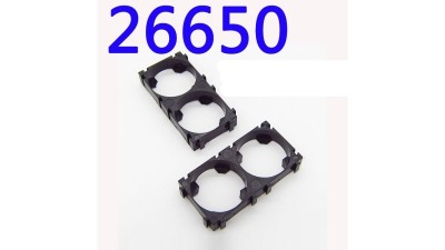 Холдер для пайки тримач для акумуляторів 2*26650 2шт (12862)