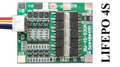 Контролер захисту заряду розряду BMS 4S LiFePo4 30A (12928)