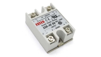 Однофазне твердотіле реле SSR-40DA 40А DC-AC (14167)