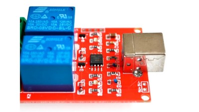 HID USB реле управління навантаженням через комп'ютер 10A (14195)