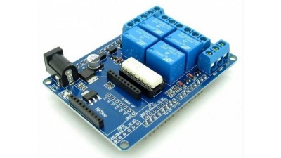 Плата реле Шилд Shield v1.3 XBee Bluetooth Wireless 4 канали Arduino (14198)