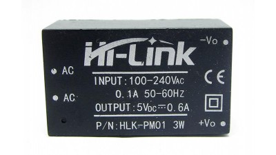 Ізольований блок живлення AC-DC 220V to 5V HLK-PM01 (14272)
