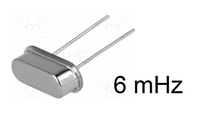 Кварцовий резонатор кварц 6mHz (14371)