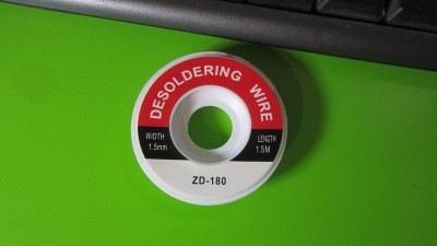 Стрічка для зняття припою ZD-180 1.5mm 1.5m (14388)