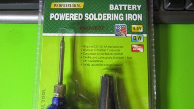 Паяльник Zhongdi ZD-20D на батарейках 3АА*1.5V 8W DC-4.5V (14395)