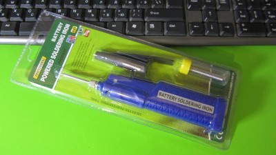 Паяльник Zhongdi ZD-20D на батарейках 3АА*1.5V 8W DC-4.5V (14395)