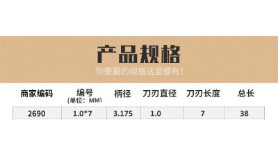 Фреза для станка ЧПУ кукурудза 1мм PCB 3.175*7 2690 (14486)