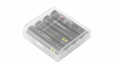 Бокс для зберігання акумуляторів 4*10440 AAA коробка кейс Soshine (14565)