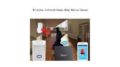 Датчик руху Wi-Fi сигналізації Sonoff Motion RF 433MHz (14677)