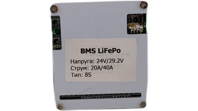 Контролер захисту заряду розряду BMS 8S LiFePo 24V 40A (14699)
