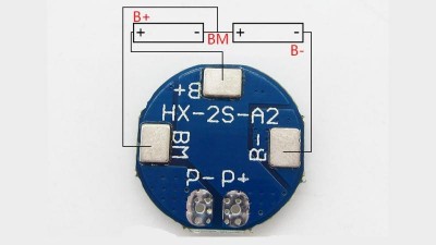Контролер плата захисту акумулятора Li-Ion 2S 18650 7A 8.4V (14729)