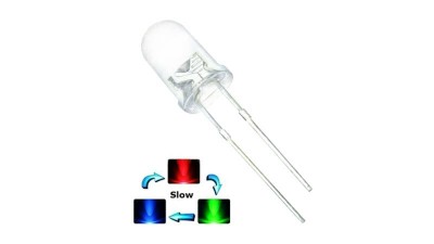 Світлодіод LED F5 Ф5 5мм Flash Long повільний мигаючий довгий (14740)