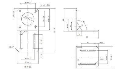 Монтажний кронштейн крокового двигуна крок 57 NEMA 57BYG250B (14774)