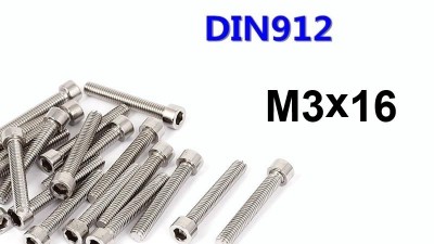 Гвинт з циліндричною головкою M3*16mm DIN912 (14825)