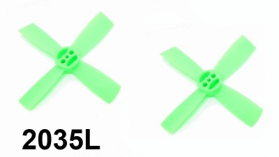 Пропелери лопасті квадрокоптера дрона HSKRC потрійні ліві 2035 L (14835)