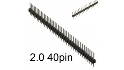 Однорядні штирки на плату крок 2.0 40pin (14883)