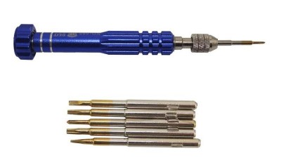Викрутка з набором насадок 5 в 1 для розбирання телефонів планшетів (14904)