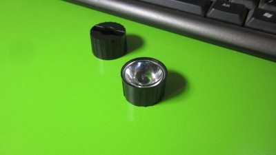 LED лінза для світлодіода з чорним об'єктивом 90 градусів (14928)