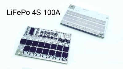 Плата захисту балансир BMS LiFePo 4S 12.8V 100A (14986)