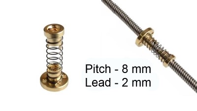 Гайка T8 з амортизації люфту 8*2 мм для 3D-принтера (14988)