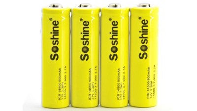 Акумулятор Soshine 14500 AA Li-Ion 3.7V 900mAh (14992)