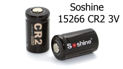 Батарейка Soshine 15266 CR2 1000mAh Lithium 3V not rechargable (14997)
