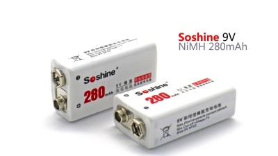 Крона Soshine Ni-Mh 9V 280mAh (15003)