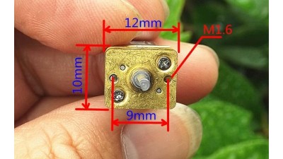 Металевий мініатюрний двигун N20 DC 3-6V 176-348 об/хв (15045)