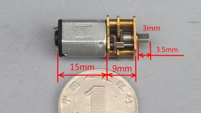 Металевий мініатюрний двигун N20 DC 3-6V 670-1200 об/хв (15046)