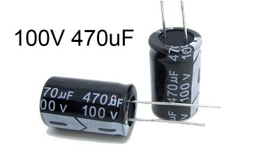 Електролітичний конденсатор 100V 470uF 16*25mm (15103)