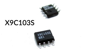 Цифровий потенціометр X9C103S 10K 100TP 8SOIC (15104)