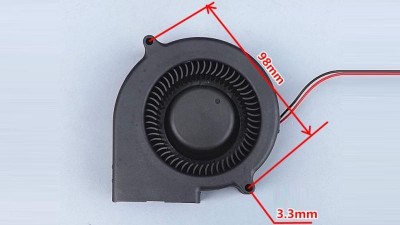 Вентилятор турбіна кулер равлик DC 12V 2pin 98*30mm (15107)