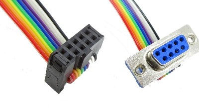 Кабель перехідник DB9 COM9 контактний кабель RS232 COM-порт DB9 (15117)