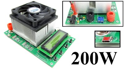 Електронний навантажувач для тестування акумуляторів і блоків живлення 200W (15125)