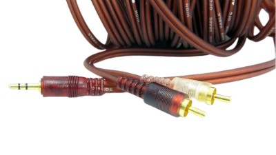 Кабель аудіо перехідник Jack 3.5 to RCA 7м (15127)