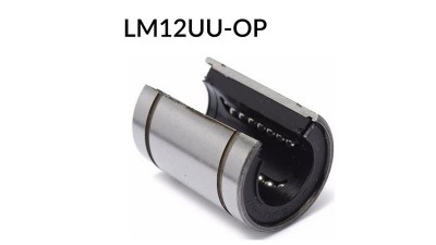 Лінійний підшипник відкритий LM12UUOP (15140)