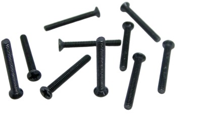 Гвинти з потаємною головкою чорні оцинковані M2 16мм 10шт (15160)