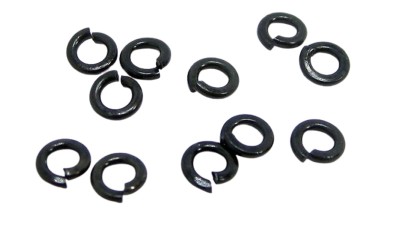 Пружинні шайби штопор чорні оцинковані M2 10шт (15161)