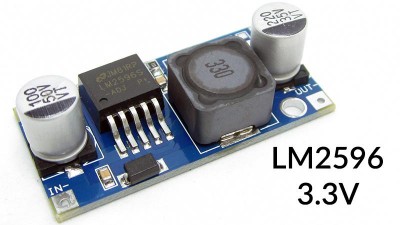 Понижуючий перетворювач напруги LM2596S 6-40V to 3.3V 3A (15168)