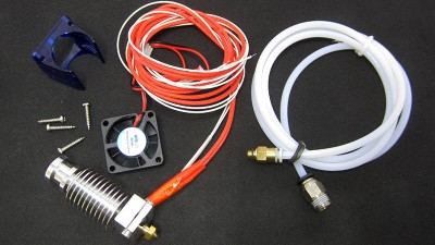 Хотенд екструдер короткий 1.75*0.4 з вентилятором 3D-принтер (15181)