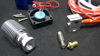 Хотенд екструдер короткий 1.75*0.4 з вентилятором 3D-принтер (15181)