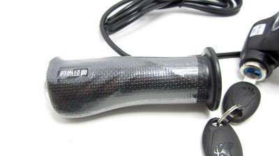 Комплект ручка газу з індикатором заряду і замком запалювання 24V (15192)