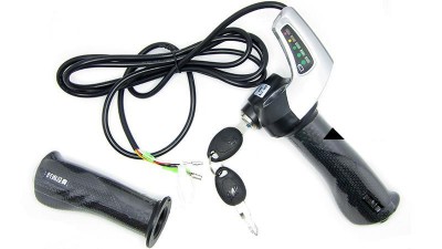 Комплект ручка газу з індикатором заряду і замком запалювання 24V (15192)