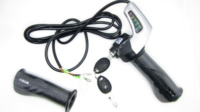 Комплект ручка газу з індикатором заряду і замком запалювання 36V (15193)