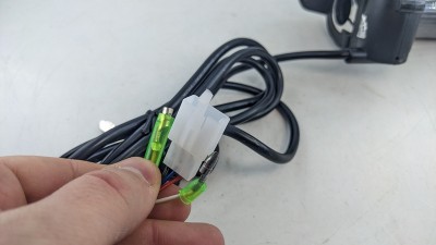 Комплект ручка газу з індикатором заряду і замком запалювання 48V (15194)