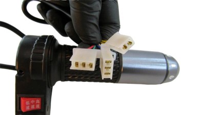 Комплект ручка газу з перемикачем на три і два положення 22мм (15204)