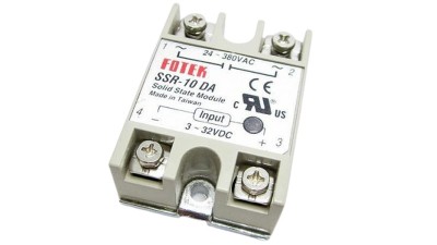 Однофазне твердотільне реле SSR-10DA 10A DC-AC (15262)