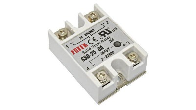 Однофазне твердотільне реле SSR-25DA 25A DC-AC (15263)