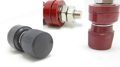 Клеми на приладовий блок 555 червона і чорна 2шт 200A (15270)