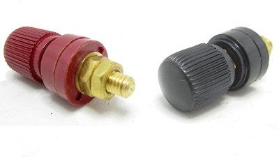 Клеми на приладовий блок 333 червона і чорна 2шт 60A (15271)